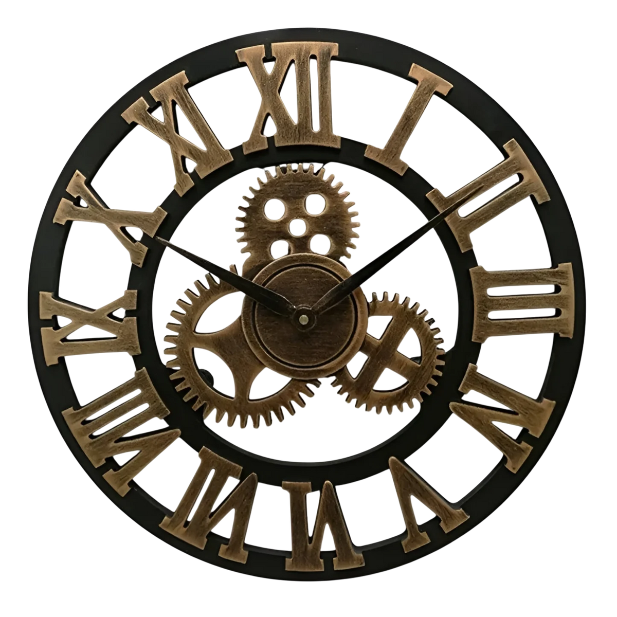 Industrielle Wanduhr Zahnrad-Design für Wohnzimmer & Büro