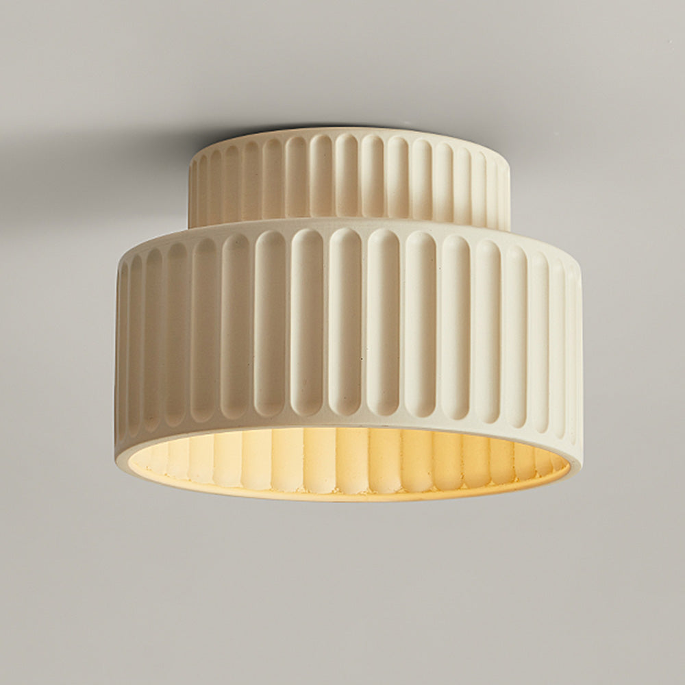 Geriffelte Deckenleuchte - Zweistufiges Trommel-Design