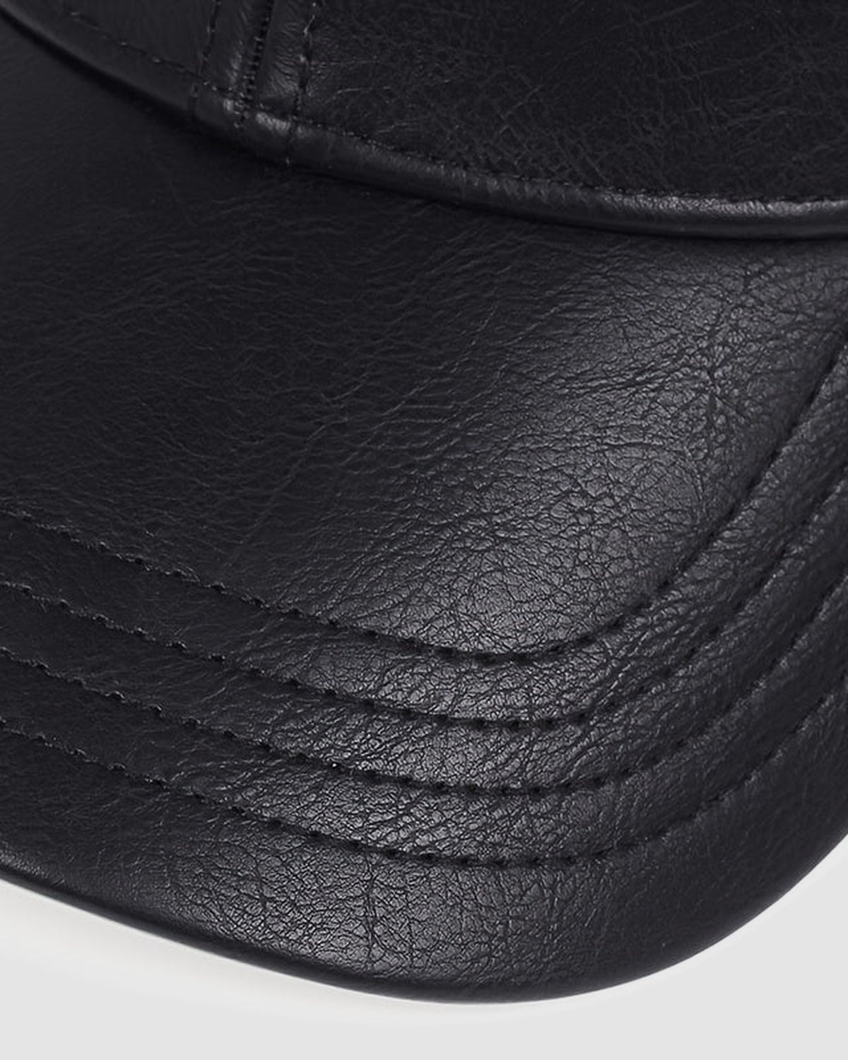 Herren Baseball Cap aus Kunstleder, elegant – Ansicht 7