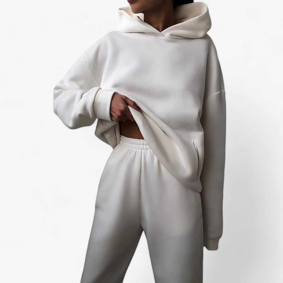 Winter-Sweatshirt-Set Kapuze