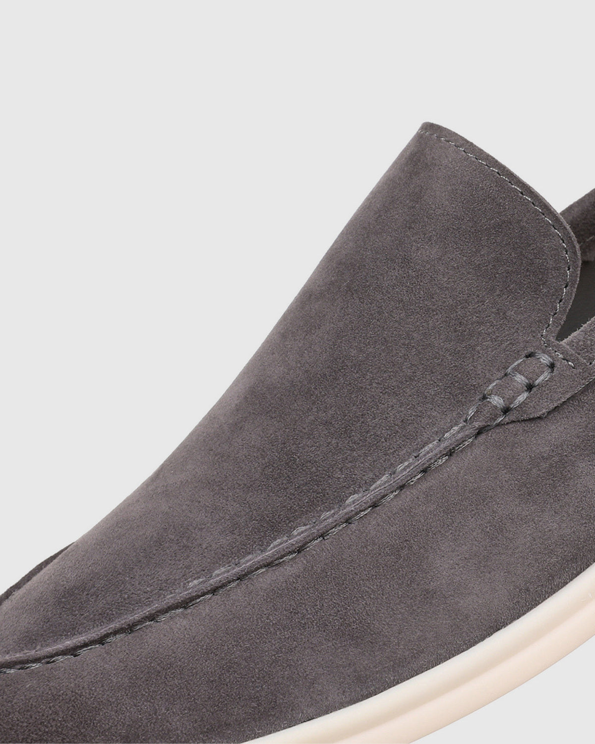 Herren Wildleder-Loafer, Slip-On – Nebelgrau, Bild 2
