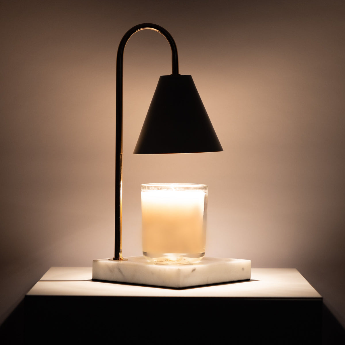 Marmor-Duftlampe – Flammenlose Wachsschmelzlampe mit Timer