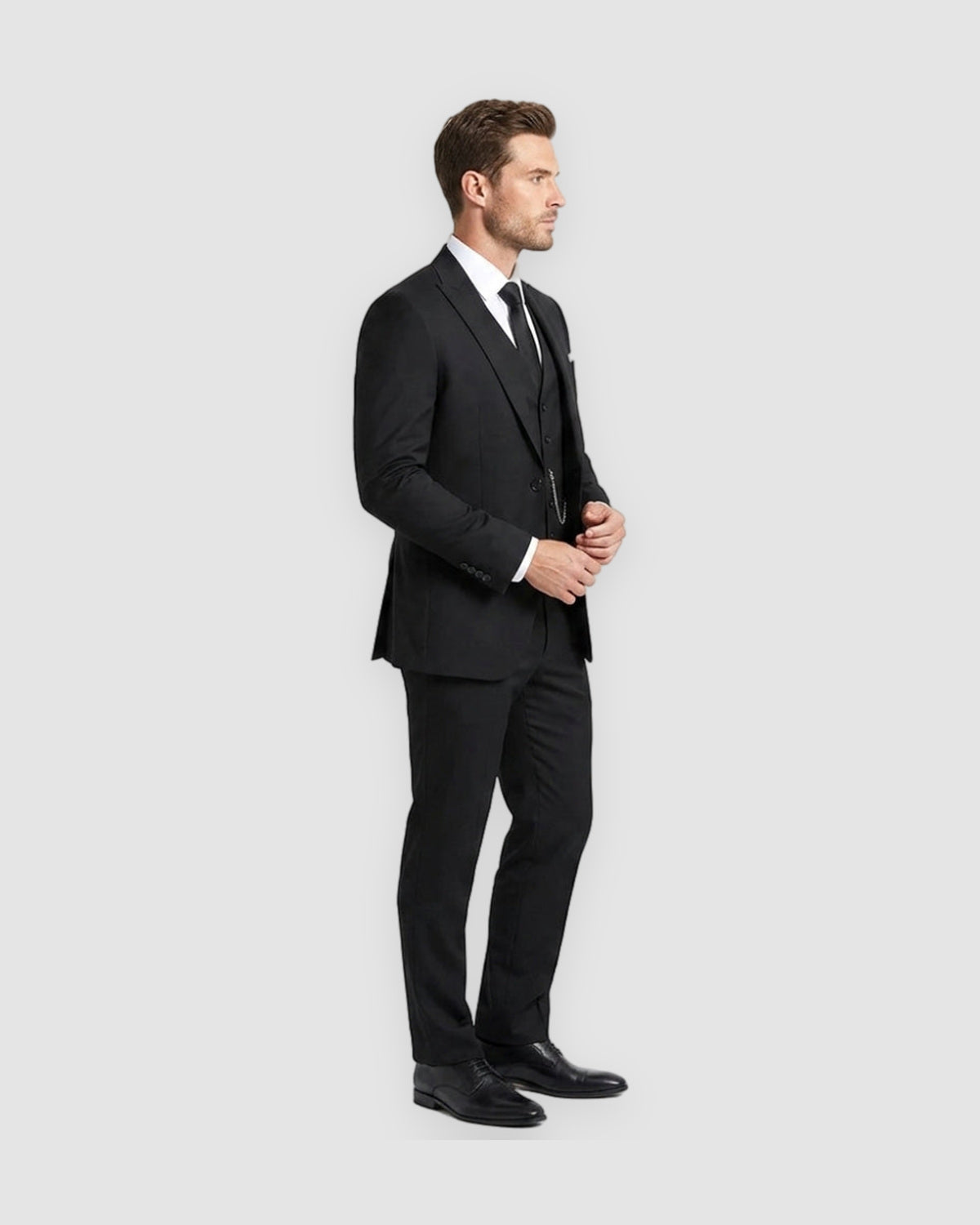 Herren Anzug dreiteilig, Slim Fit, Bild 2