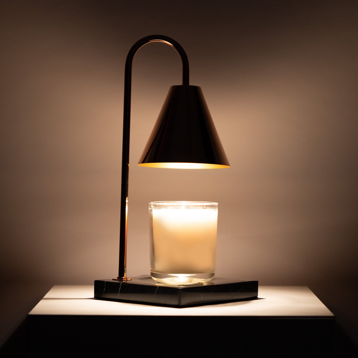 Marmor-Duftlampe – Flammenlose Wachsschmelzlampe mit Timer