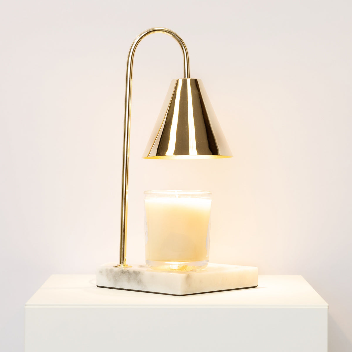 Marmor-Duftlampe – Flammenlose Wachsschmelzlampe mit Timer