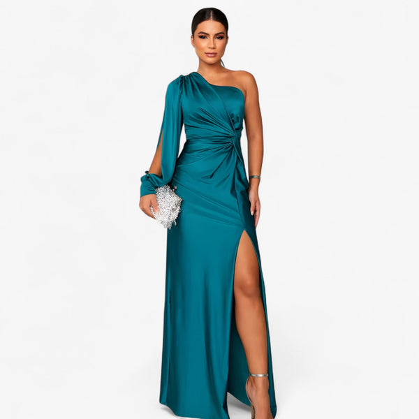 Damen Midikleid Satin