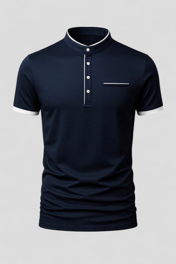 Logan Herren Polo – Slim Fit mit Mandelschlitz, zeitloser Stil