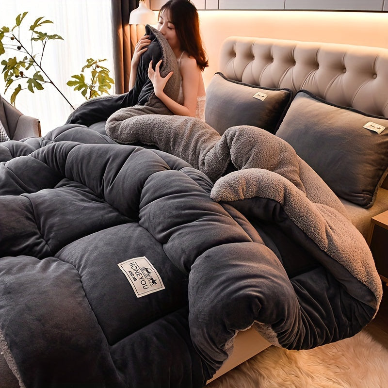 Doppelseitige Sherpa-Fleece-Decke – Dicke & Weiche Kuscheldecke