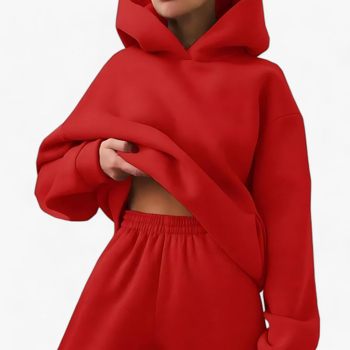 Winter-Sweatshirt-Set Kapuze