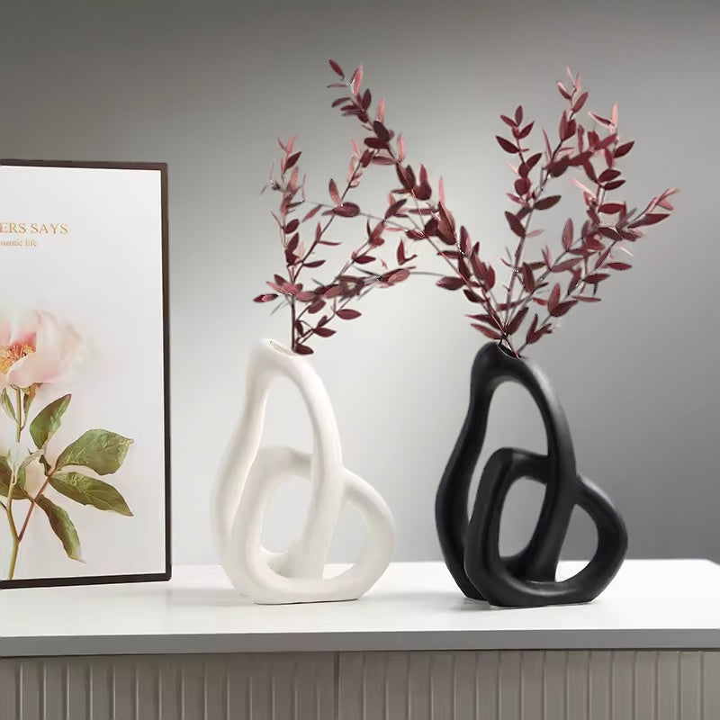 Zeitlose Keramikvase – Minimalistische Wohndeko