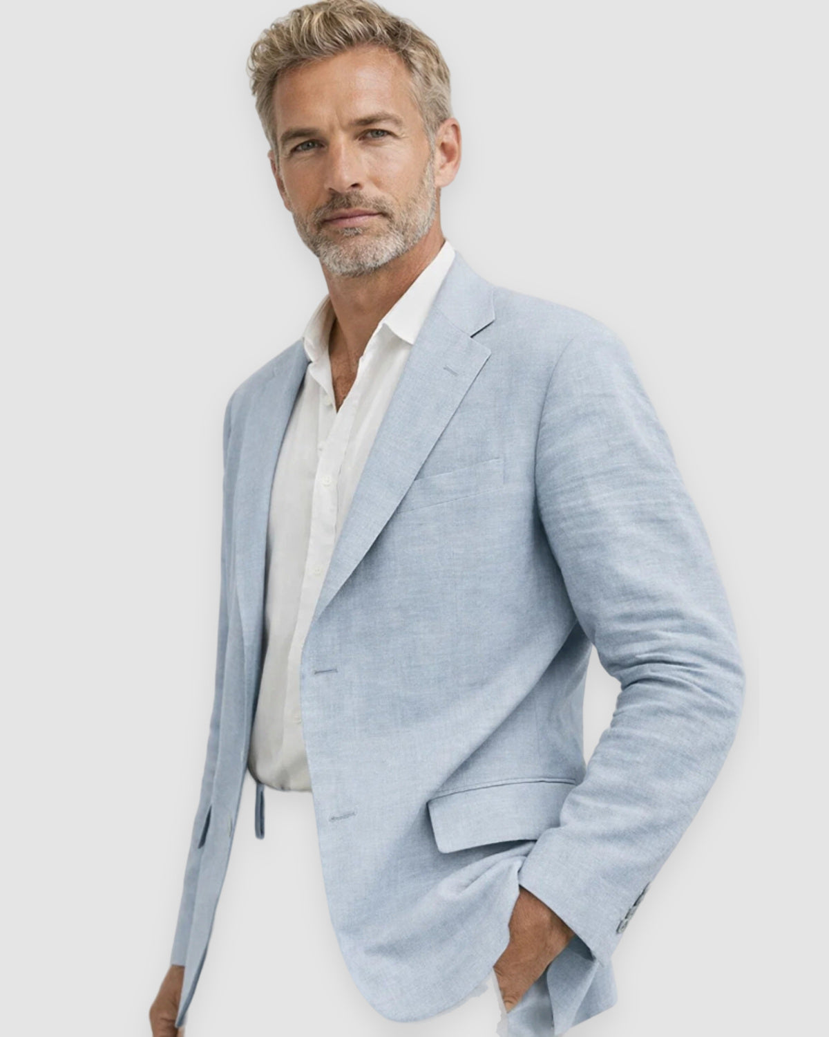 Herren Anzug zweiteilig im Regular Fit in Blau