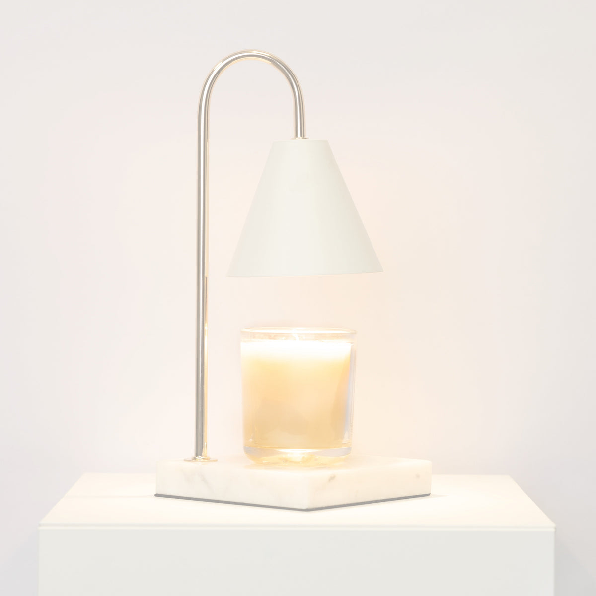 Marmor-Duftlampe – Flammenlose Wachsschmelzlampe mit Timer