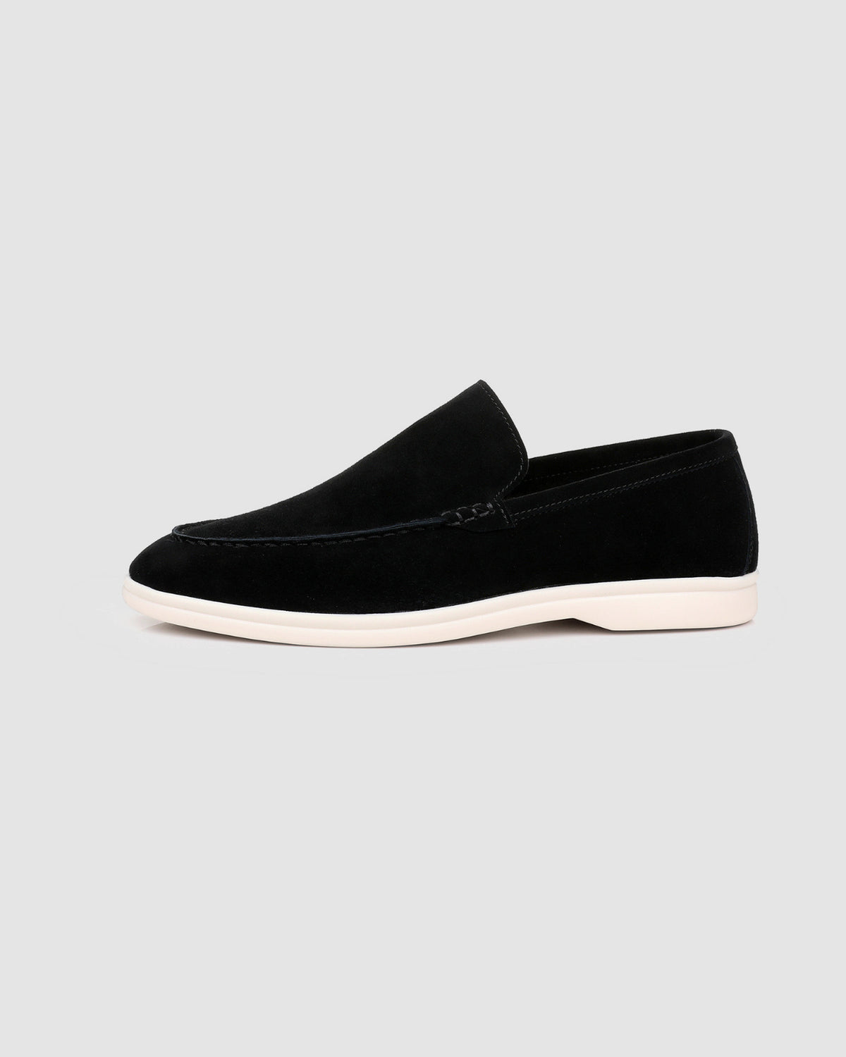 Herren Loafer in Wildleder-Optik mit Gummisohle – Schwarz, Bild 5