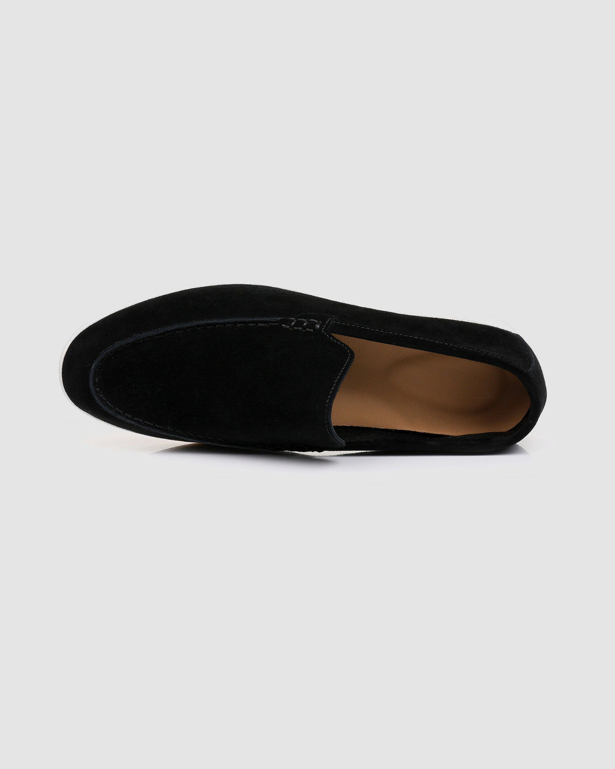 Herren Loafer in Wildleder-Optik mit Gummisohle – Schwarz, Bild 4