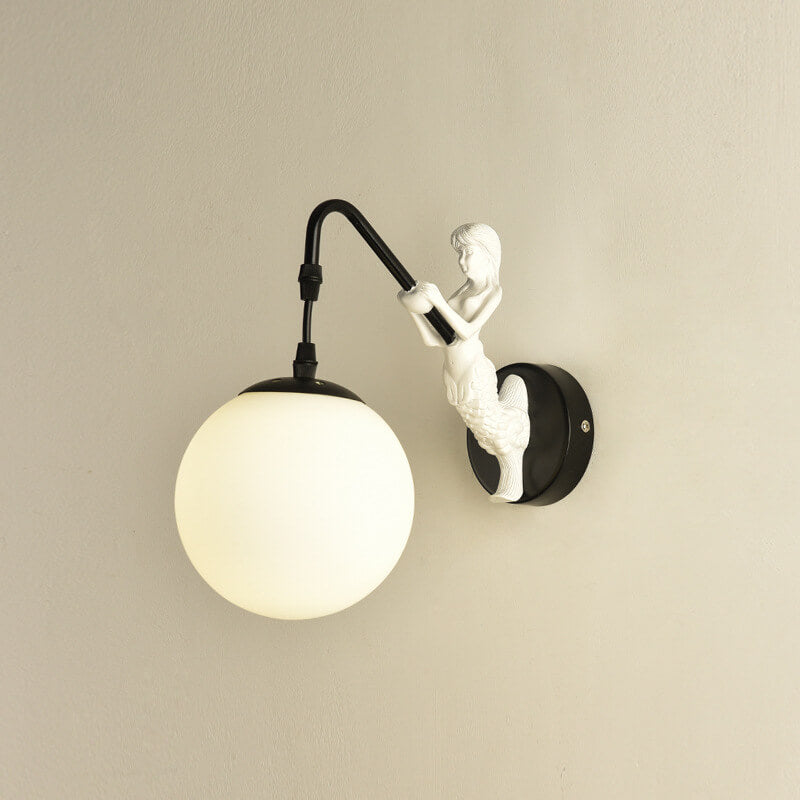 Rustikale Kugel-Wandlampe – Vintage-Design-Wandleuchte