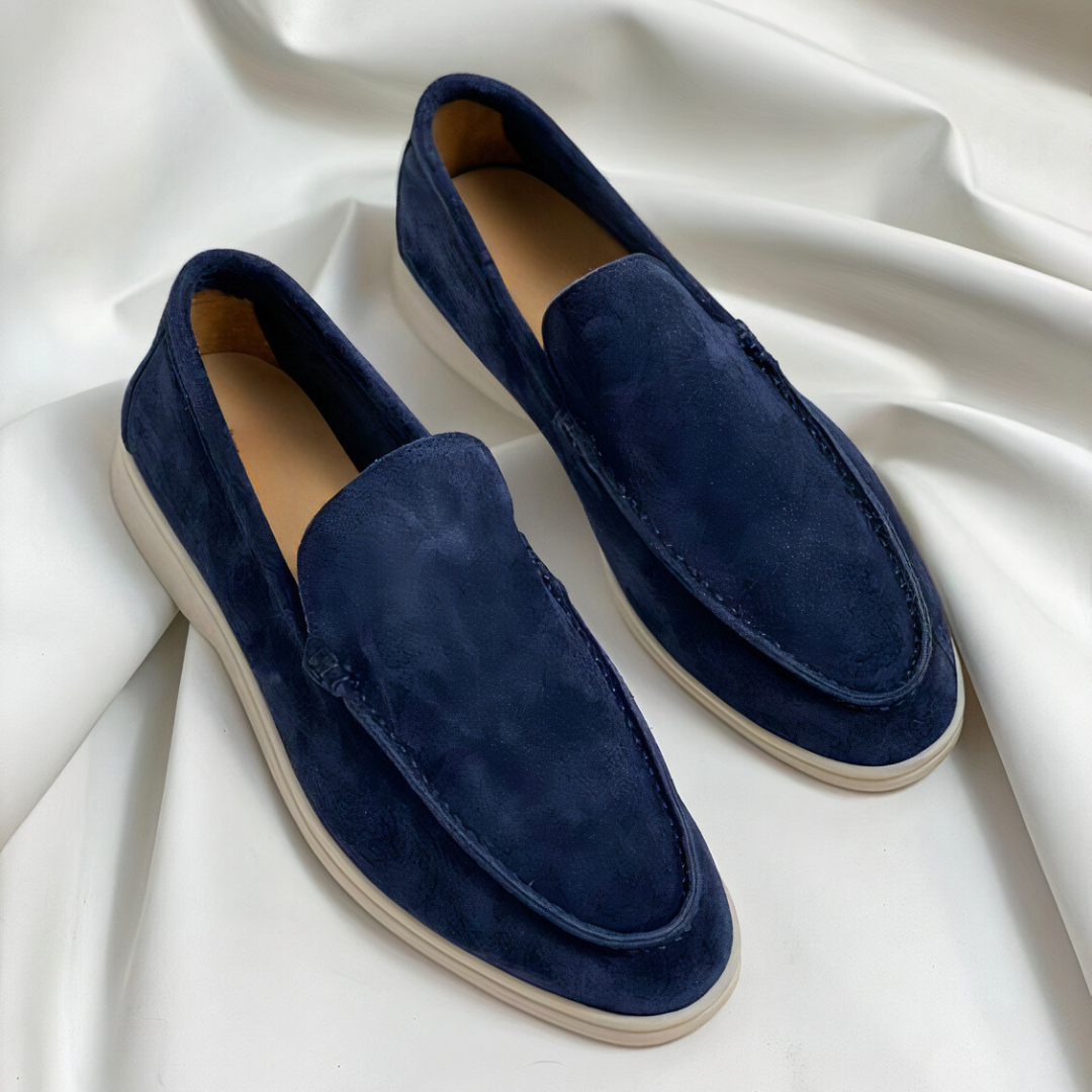Herren Vintage-Leder-Loafer