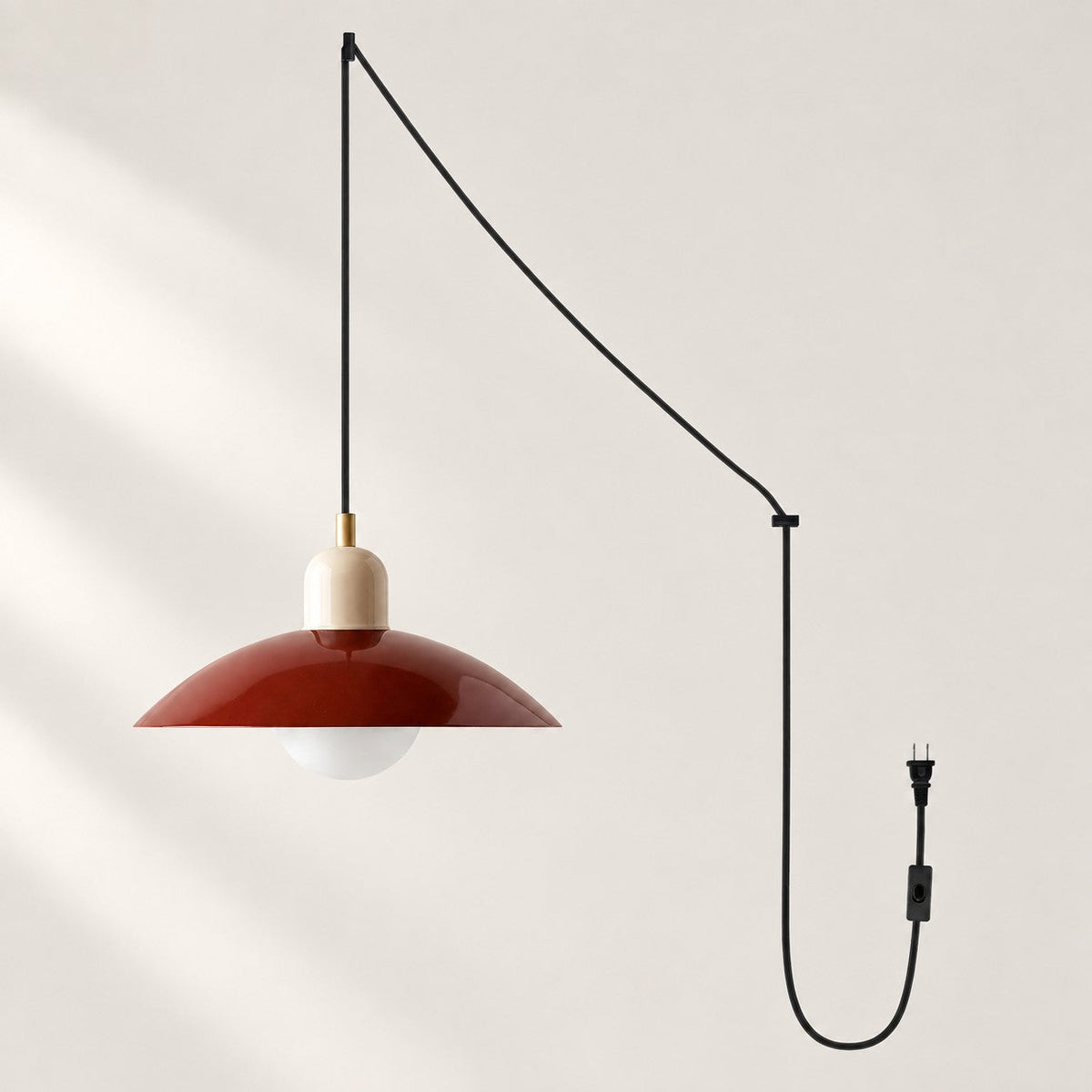Steckdosen-Pendelleuchte im Mid-Century-Bauhaus-Stil – Ansicht 19