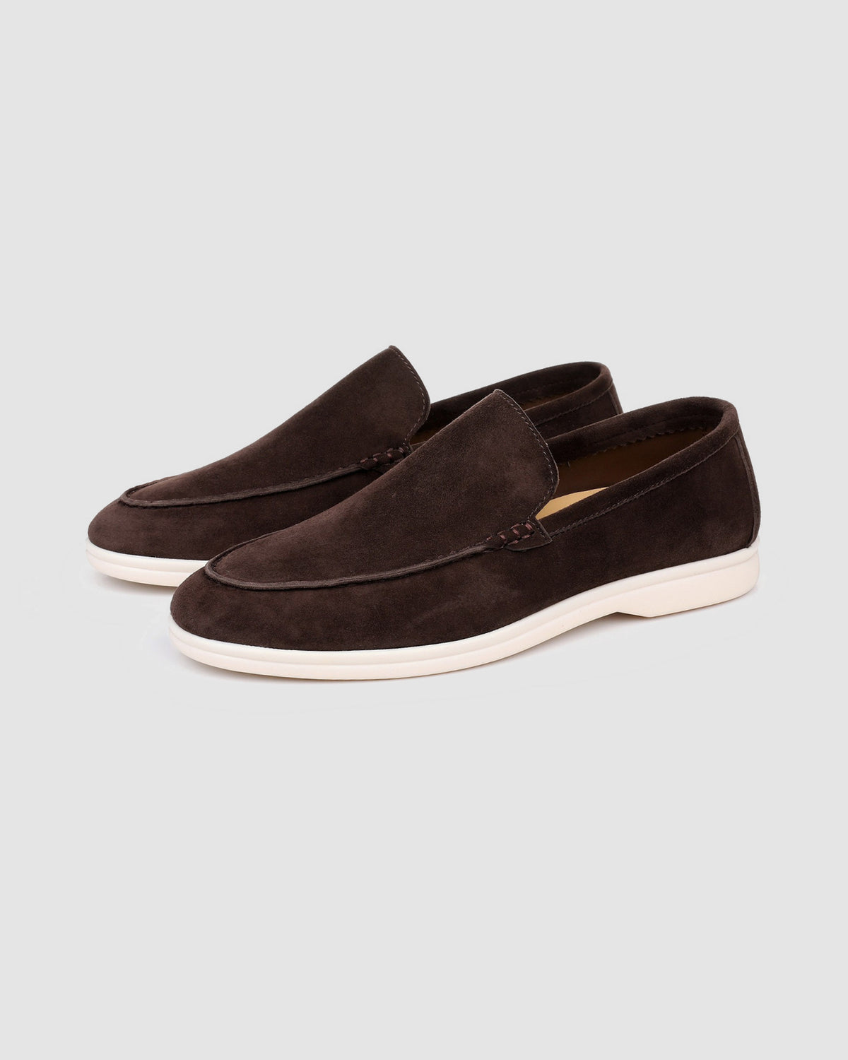 Herren Slip-On Loafer in Wildleder-Optik – Kaffeebraun, Bild 1