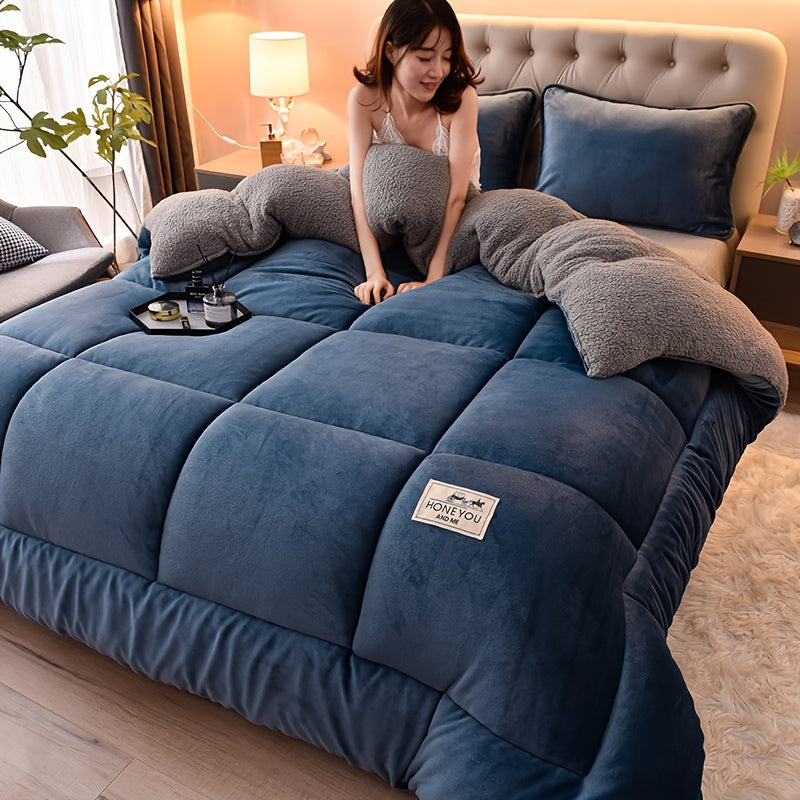 Doppelseitige Sherpa-Fleece-Decke – Dicke & Weiche Kuscheldecke