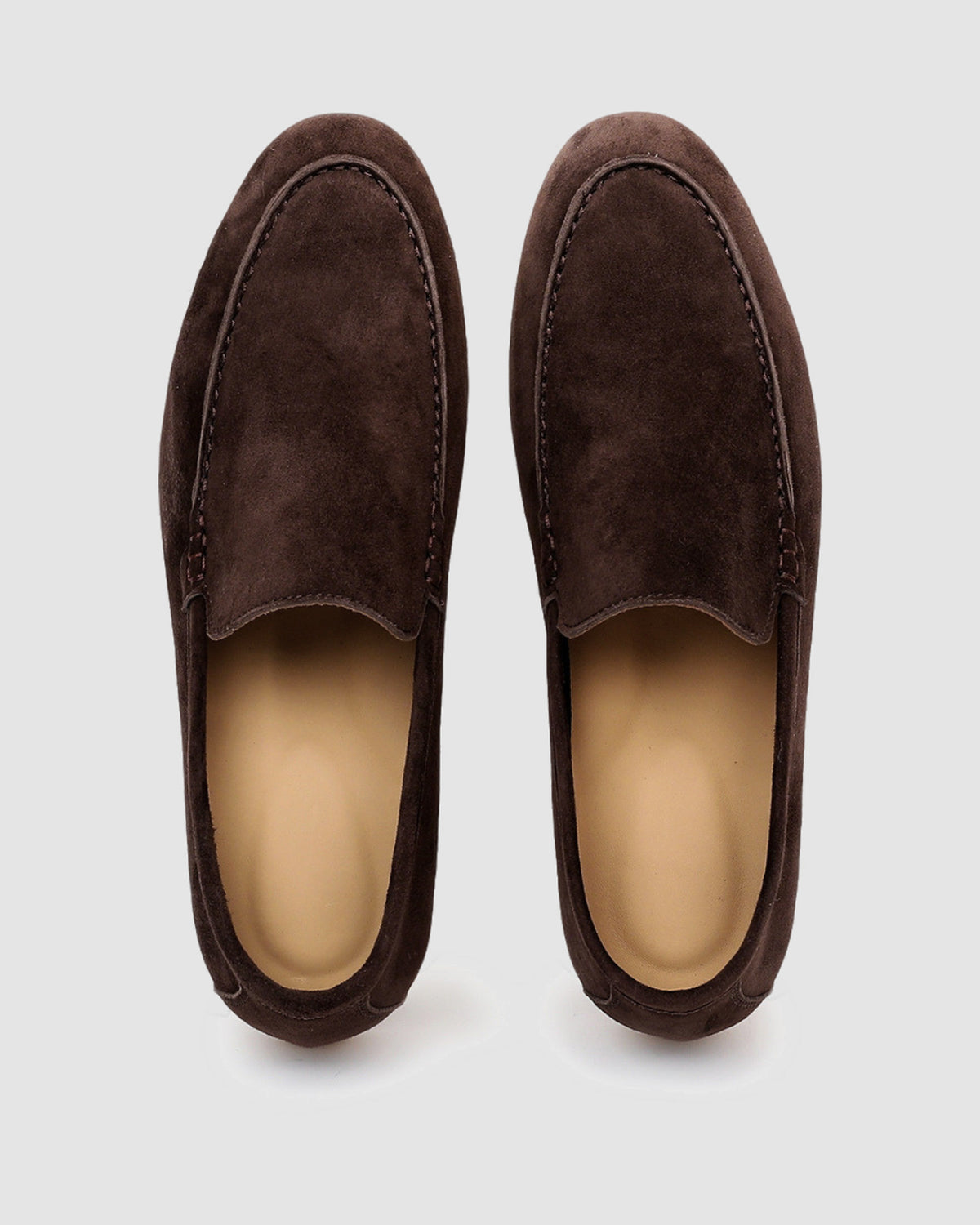 Herren Slip-On Loafer in Wildleder-Optik – Kaffeebraun, Bild 4