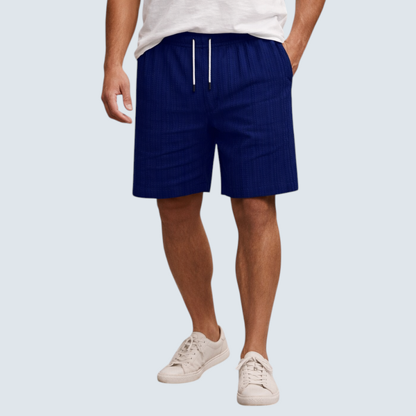 Herren Shorts Leinen Knielang