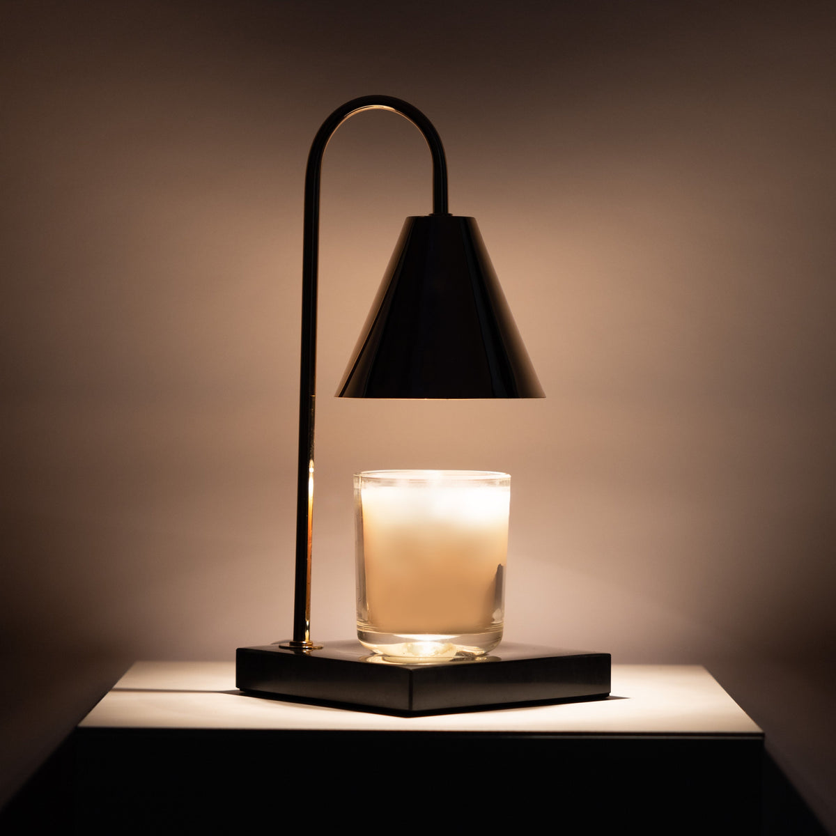 Marmor-Duftlampe – Flammenlose Wachsschmelzlampe mit Timer