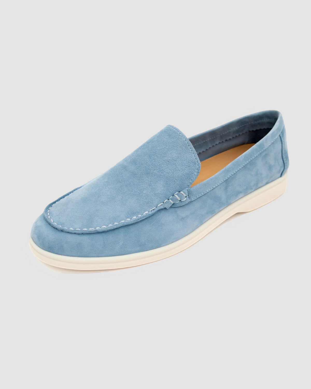 Herren Loafer in Wildleder-Optik, Slip-On – Babyblau, Bild 4