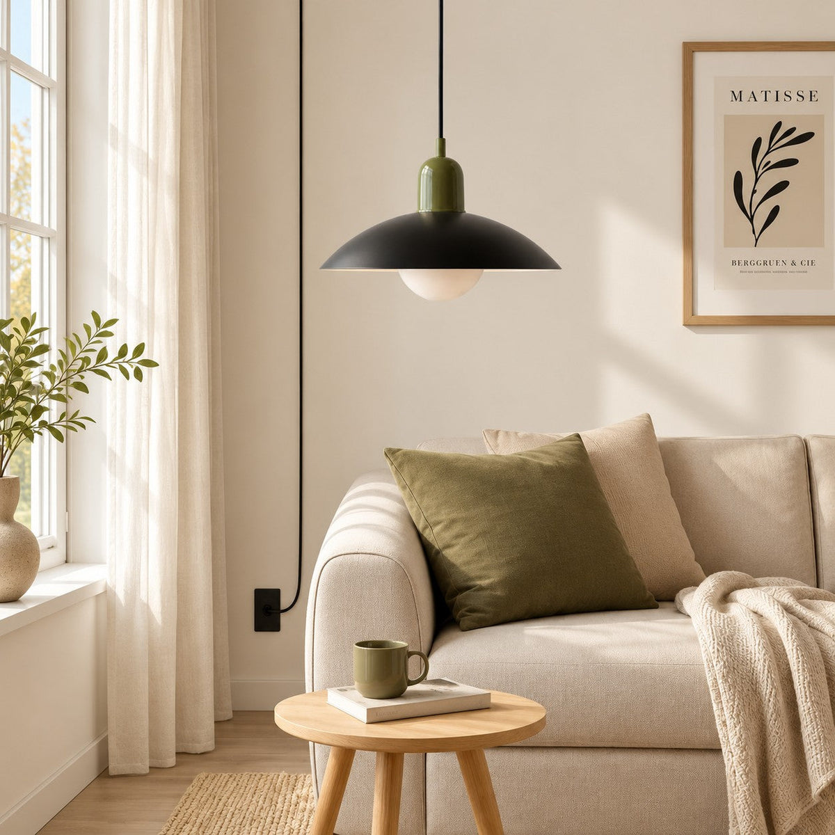 Steckdosen-Pendelleuchte im Mid-Century-Bauhaus-Stil – Ansicht 33