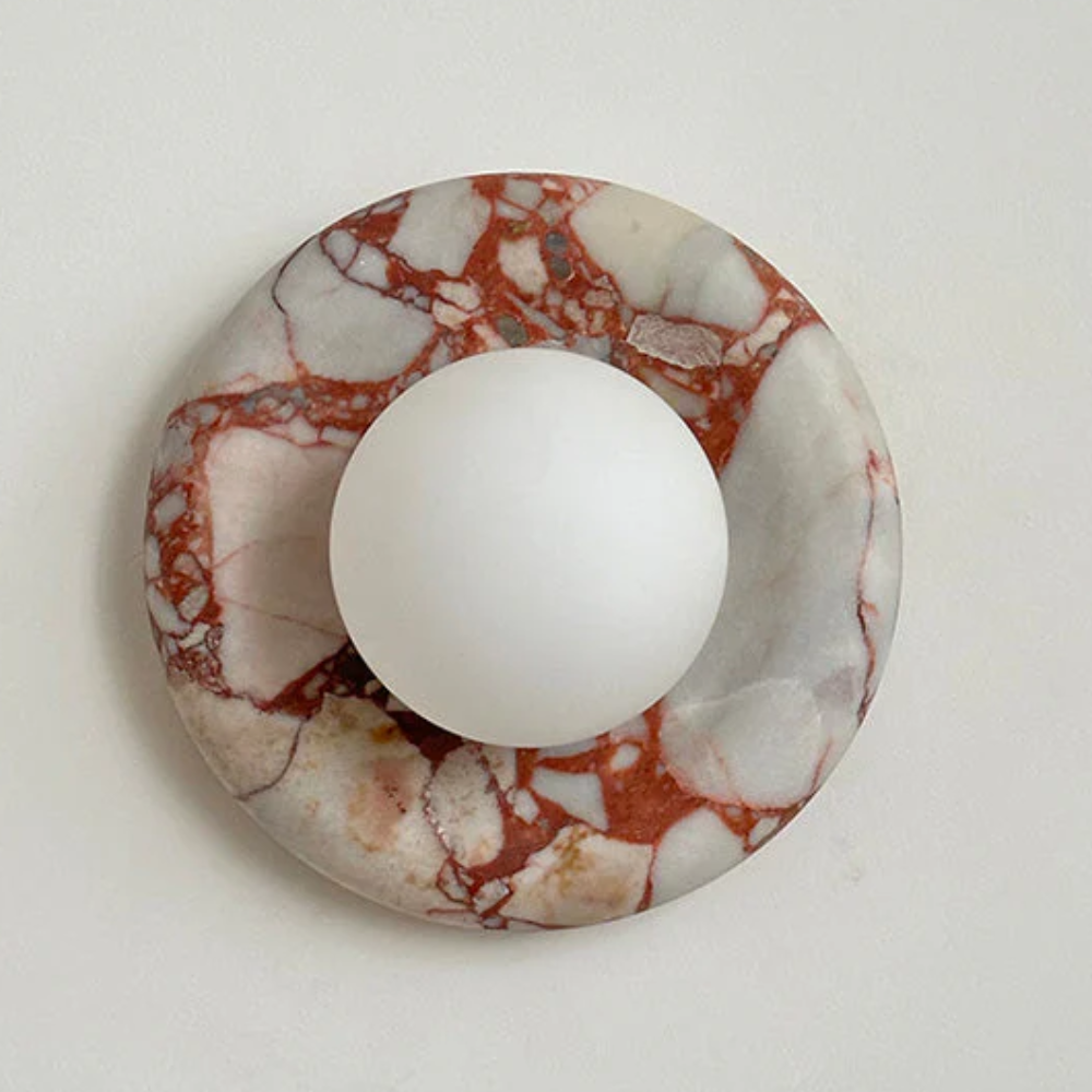 Marble Wall Sconce Modern Indoor LED Wall Light Elegant Fixture