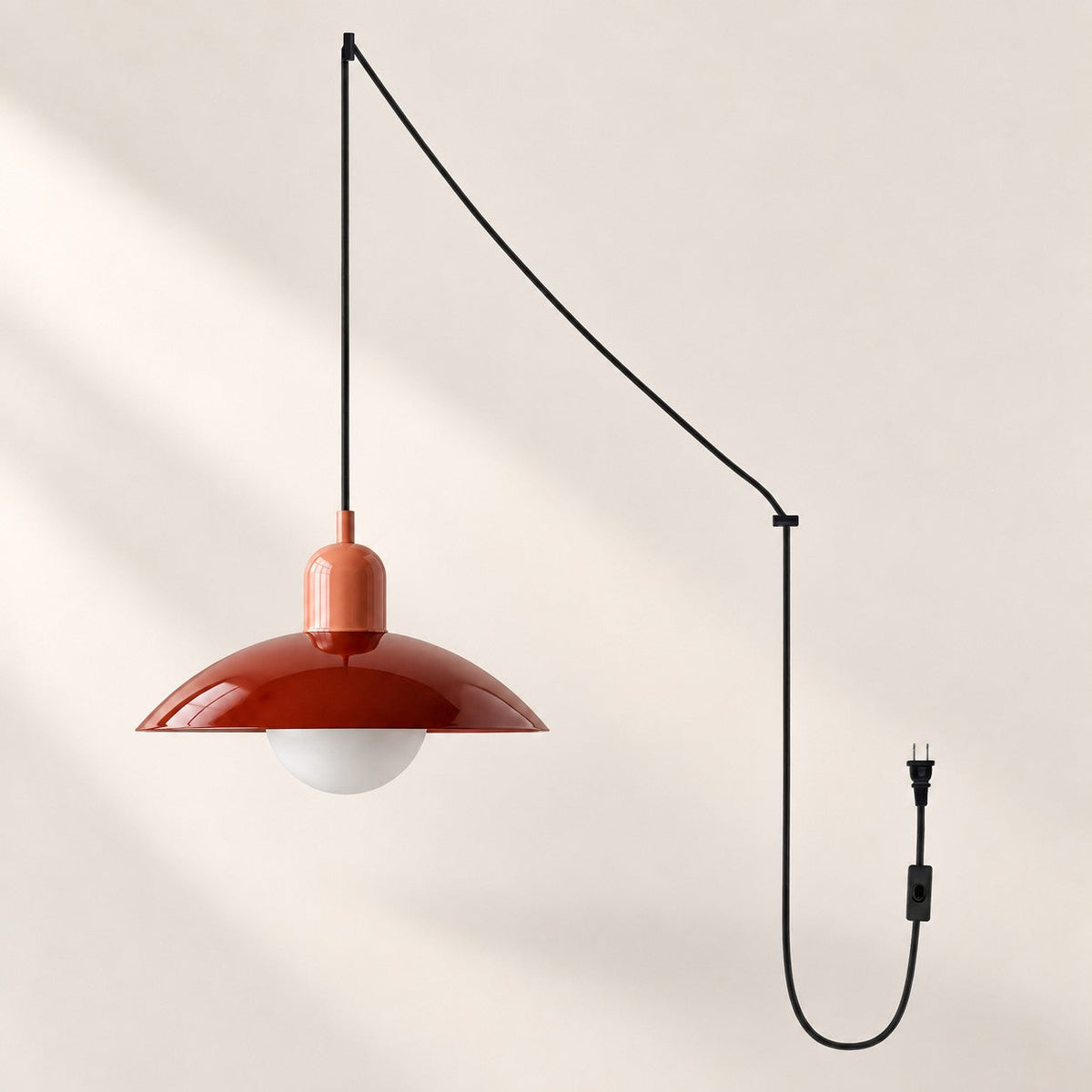 Steckdosen-Pendelleuchte im Mid-Century-Bauhaus-Stil – Ansicht 9