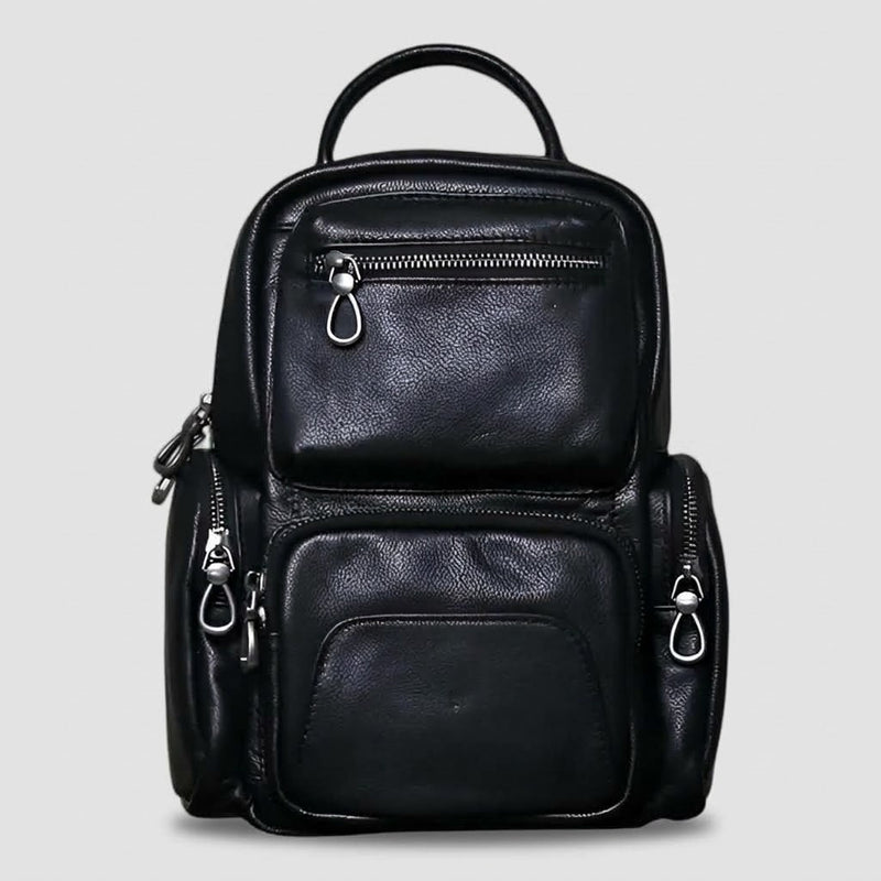 Herren 2-in-1 Leder Brusttasche und Rucksack