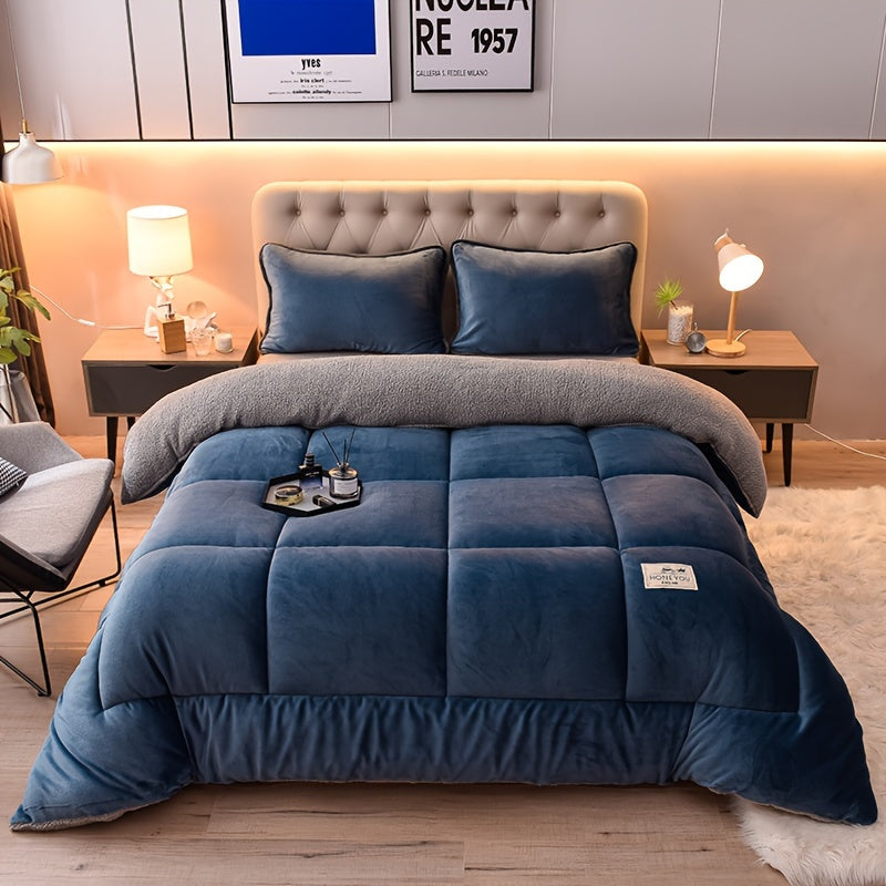 Doppelseitige Sherpa-Fleece-Decke – Dicke & Weiche Kuscheldecke