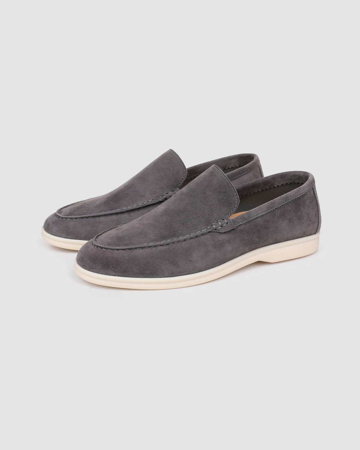 Herren Wildleder-Loafer, Slip-On – Nebelgrau, Bild 1