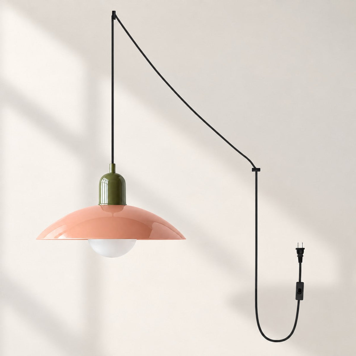 Steckdosen-Pendelleuchte im Mid-Century-Bauhaus-Stil – Ansicht 31