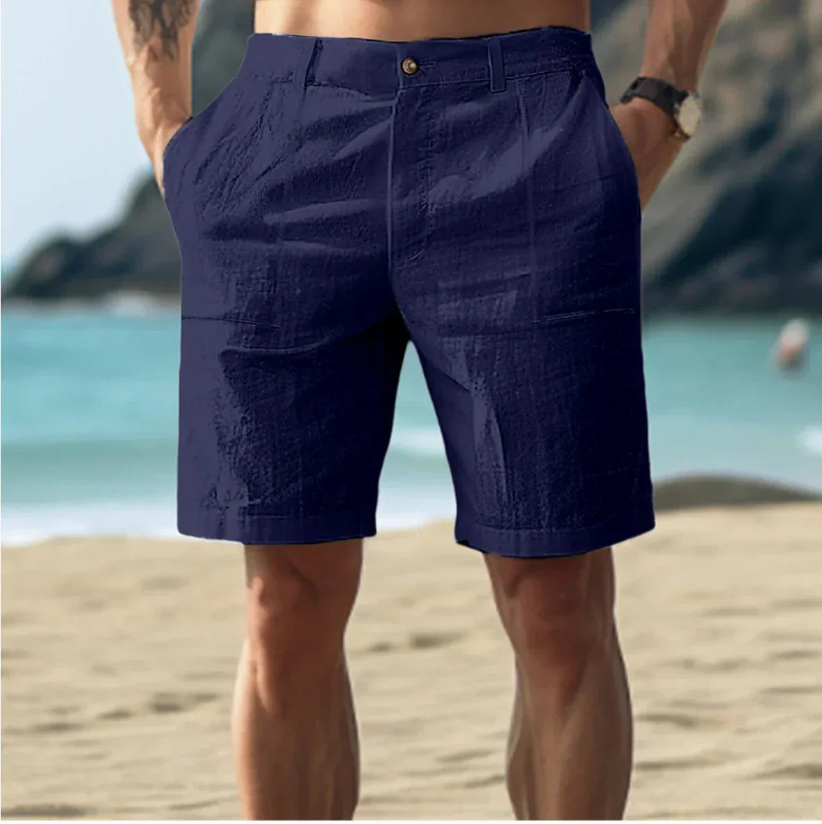 Herren Leinen-Shorts - Leicht, luftig & sommerlich bequem