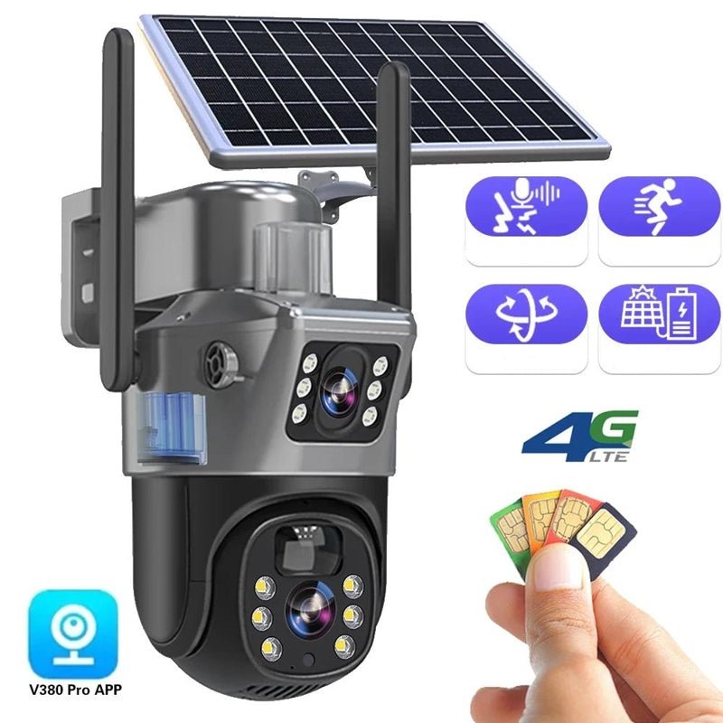 Solar-Sicherheitskamera 4K Kabellos