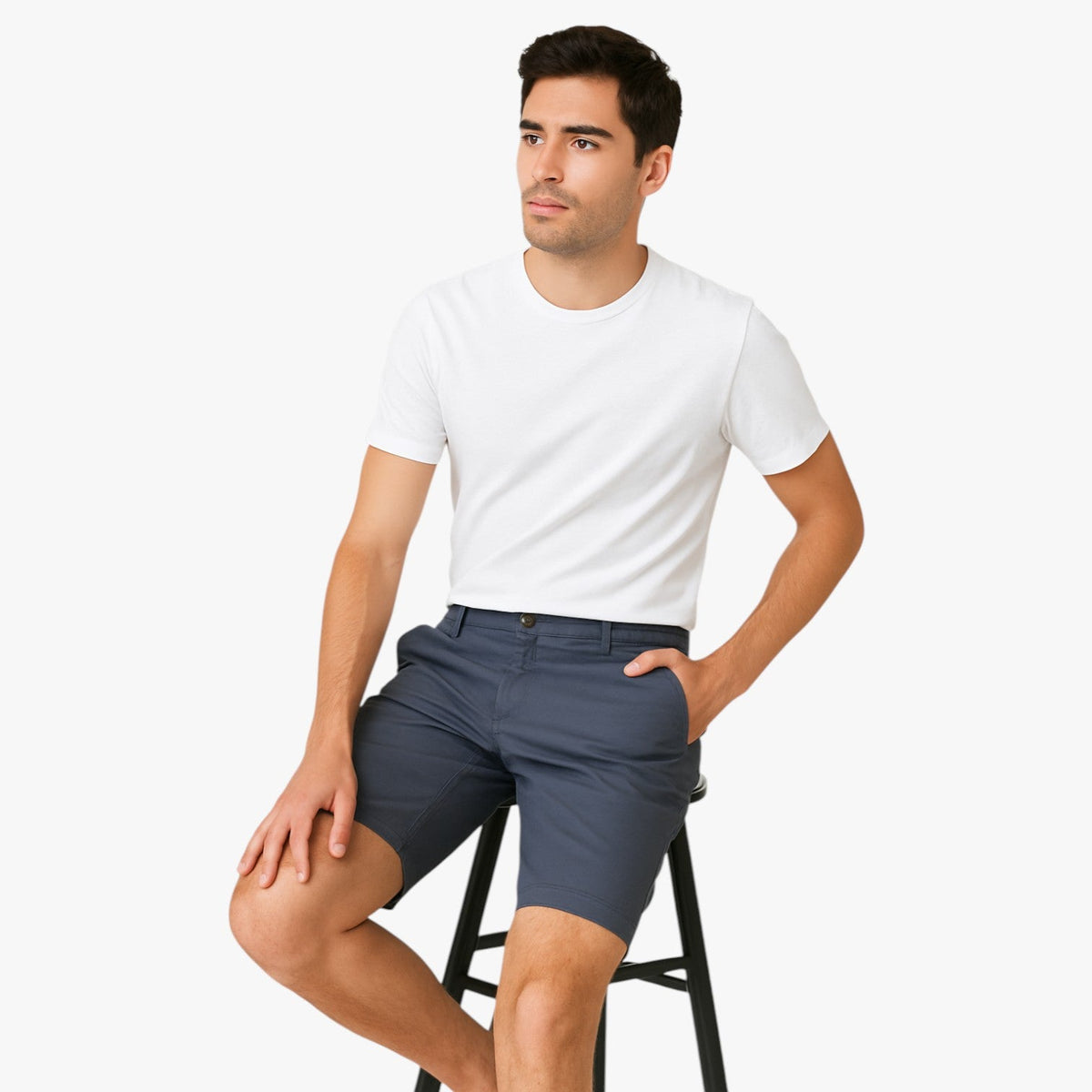 Herren Shorts Baumwolle Elastisch