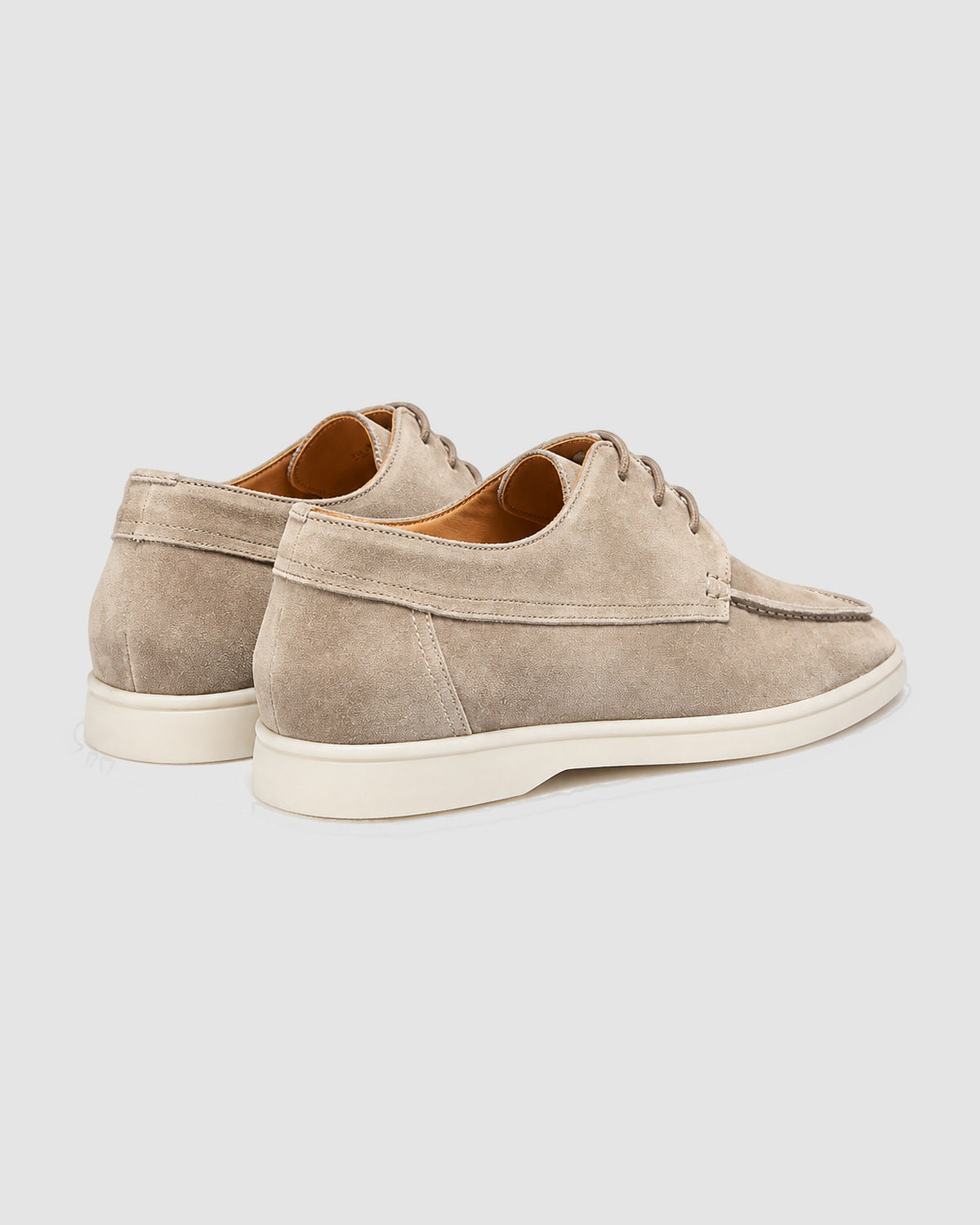 Herren Derby Schnürschuhe in Lederoptik – Beige, Bild 3