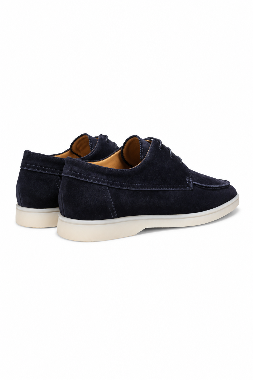 Herren Derby Schnürschuhe Dunkelblau – U-Naht Design