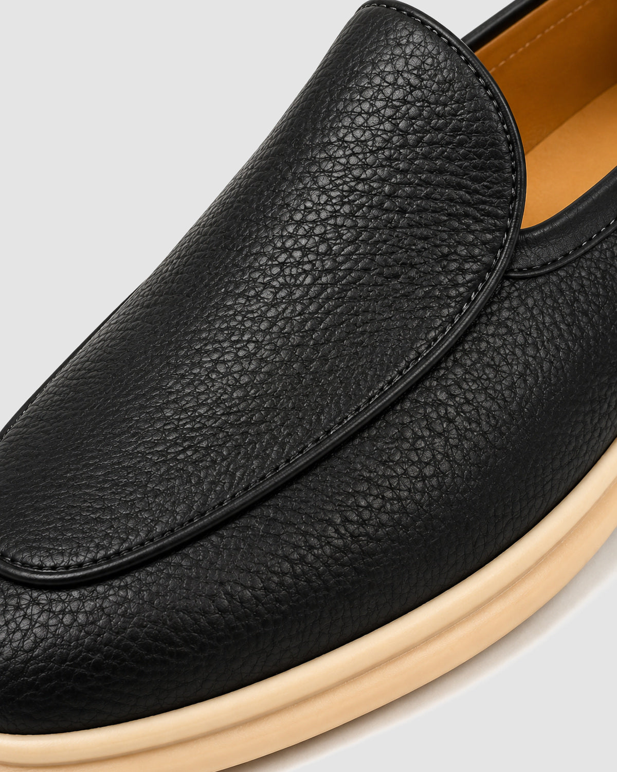 Herren Loafer in Lederoptik mit Narbung – Schwarz, Bild 5