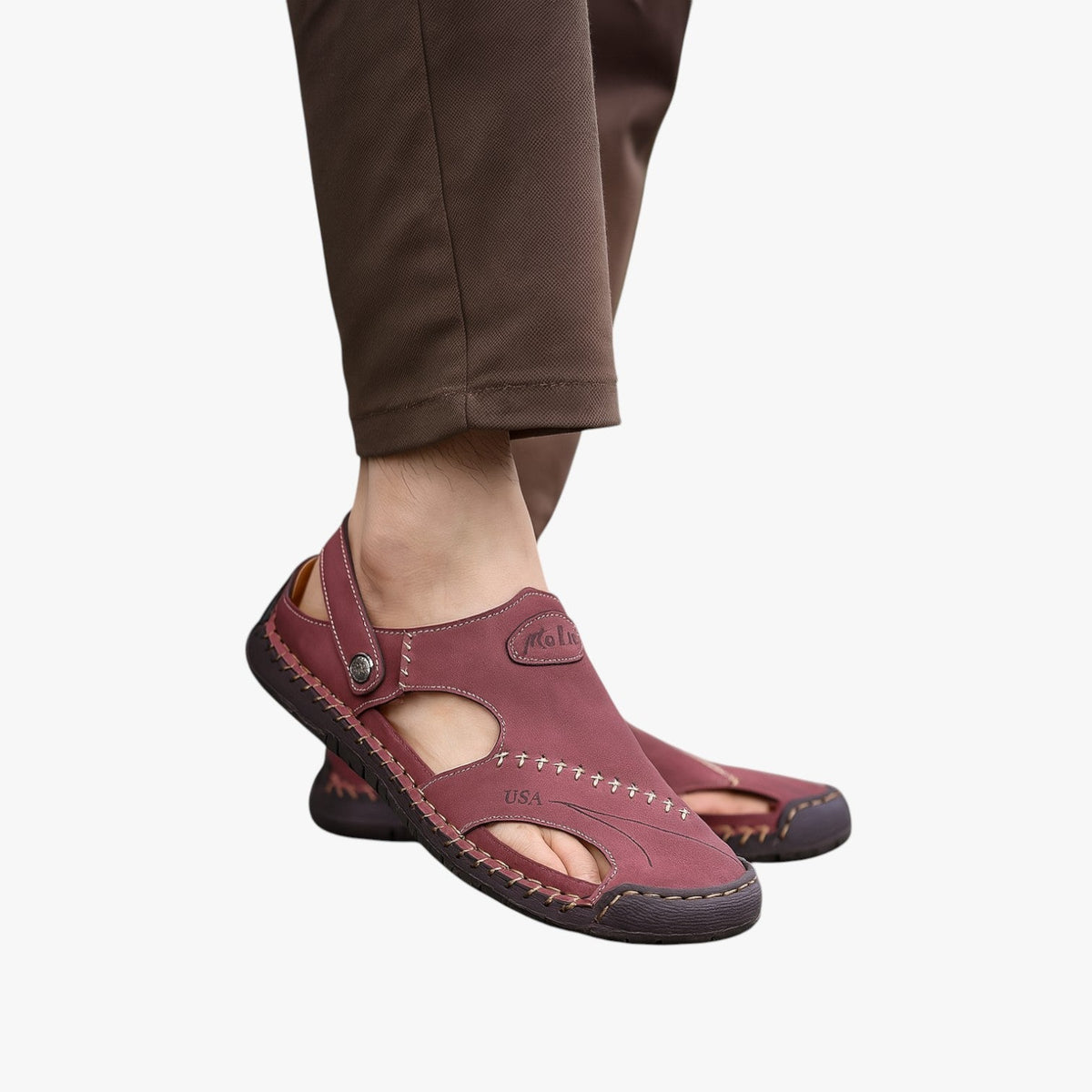Herren Sandalen Leder