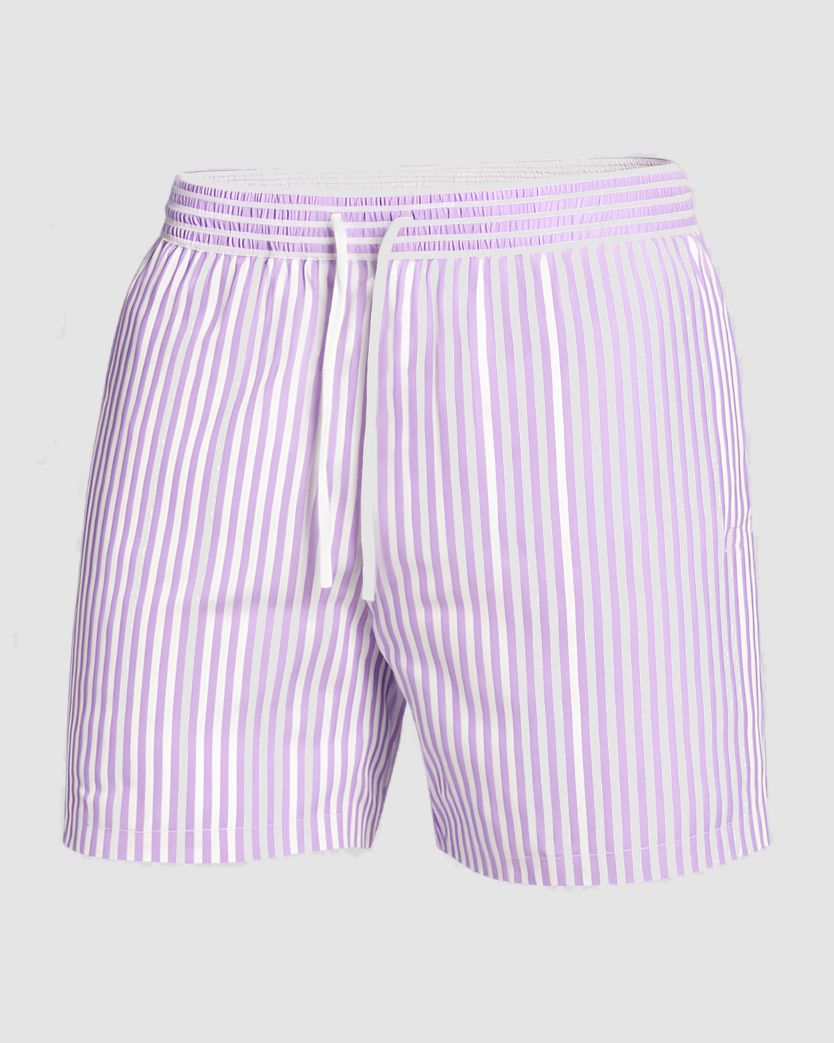 Herren Badeshorts gestreift in Rosé