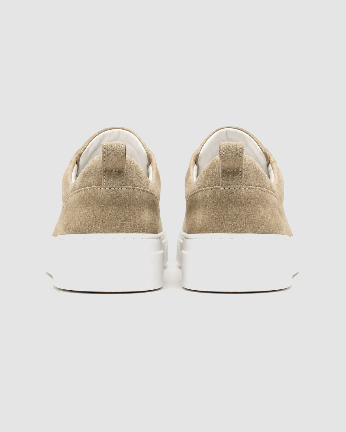 Herren Slipper aus Wildleder mit weißer Sohle – Beige, Bild 6