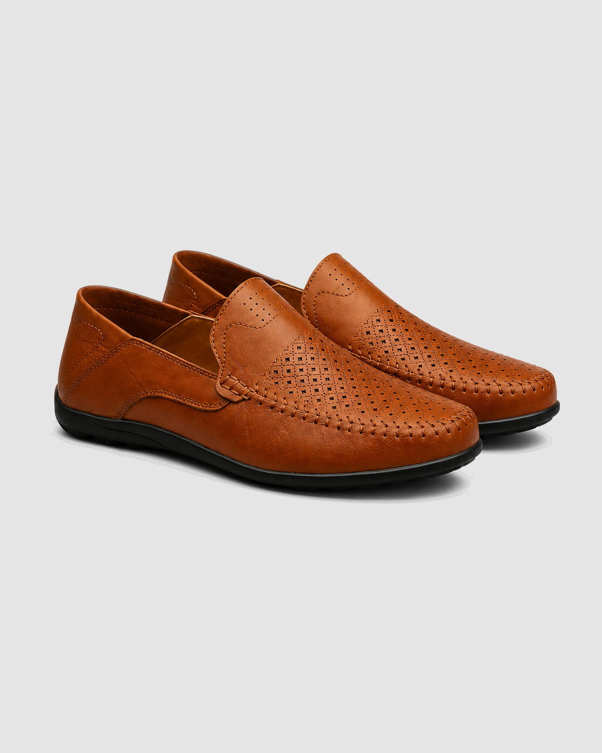 Herren Loafer Slip-On, atmungsaktiv – Braun