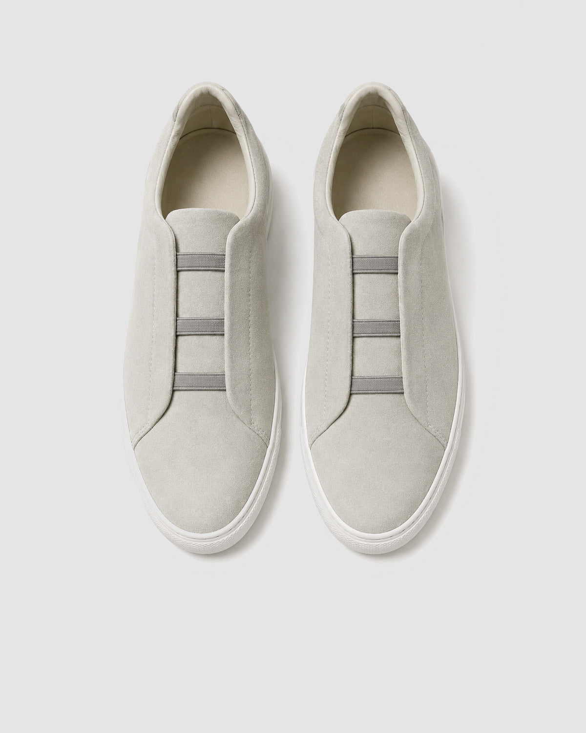 Herren Slip-On Sneaker mit Kontrastsohle – Grau, Bild 3