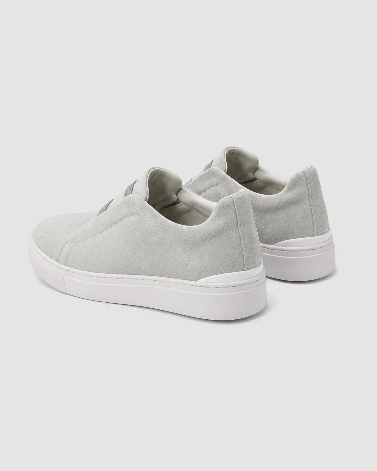 Herren Slip-On Sneaker mit Kontrastsohle – Grau, Bild 4