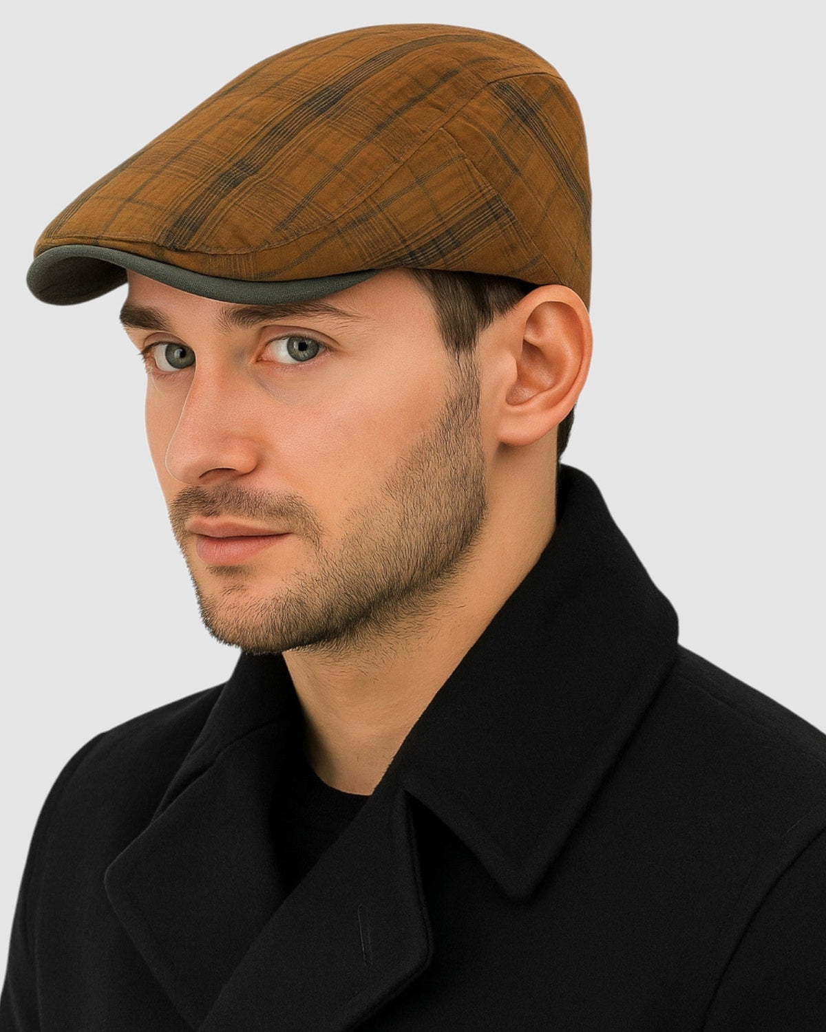 Herren Schirmmütze aus Baumwolle mit Tartan-Karo, Unisex, Bild 2