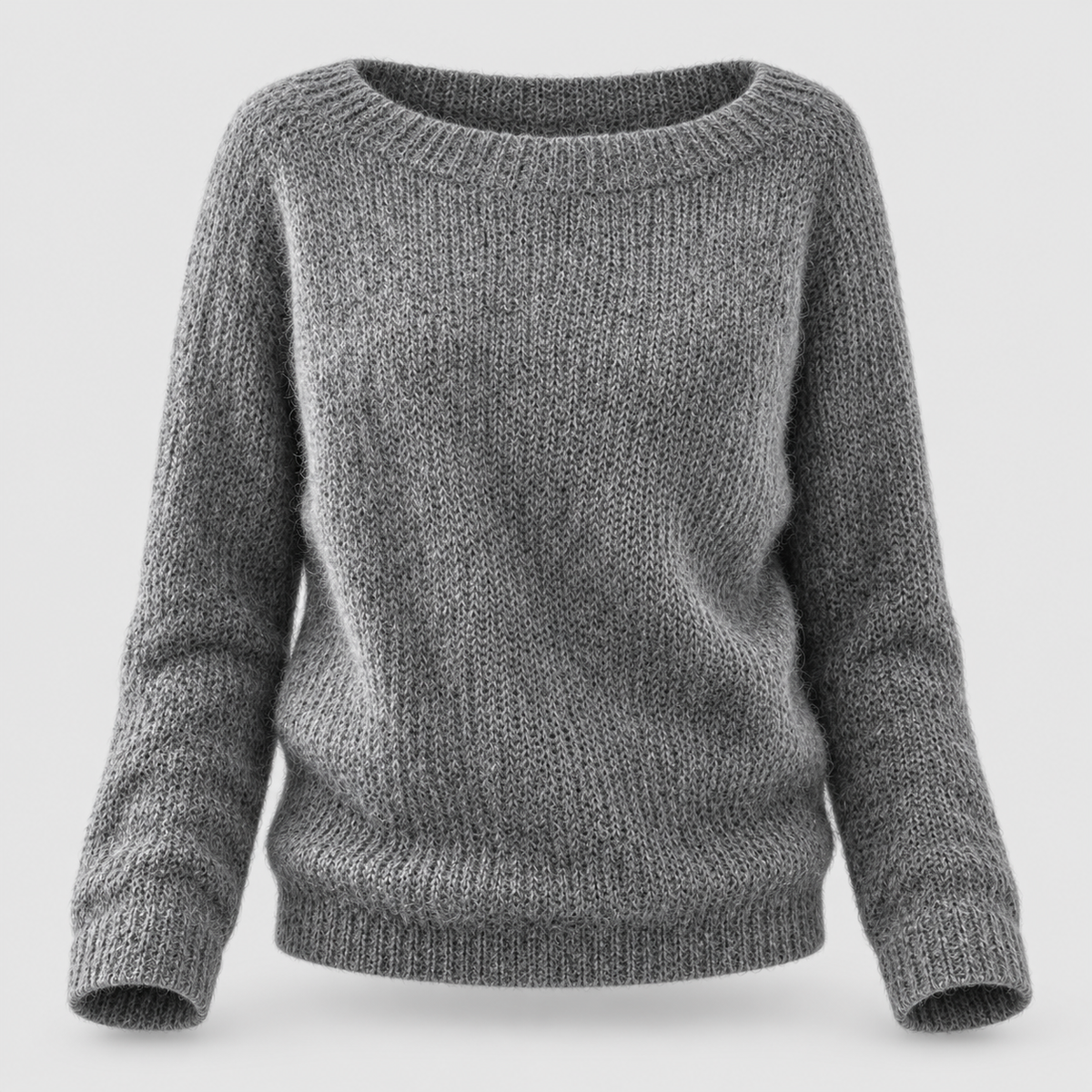 Women's Relaxed Fit Knit Sweater - Casual Pullover