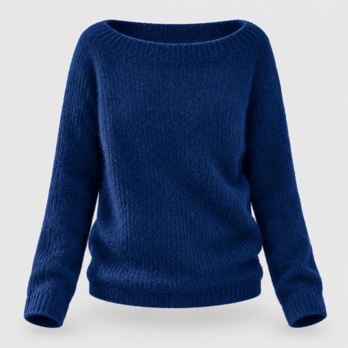 Women's Relaxed Fit Knit Sweater - Casual Pullover