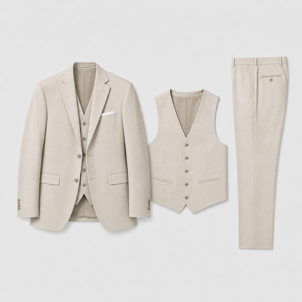 Herrenanzug Slim Fit Dreiteilig Zeremonie